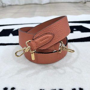 Bally Grainy Leather Detachable Bag Universal Strap - Blush Pink